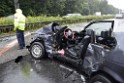 Schwerer VU Pkw Lkw A 4 Rich Koeln Hoehe AS Bensberg P064